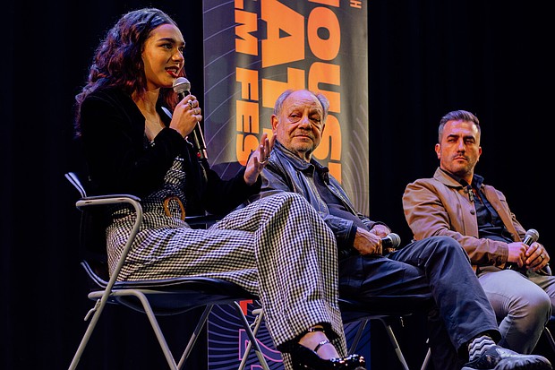 Paulina Chavez, Cheech Marin and Director of The Long Game, Julio Quintana.