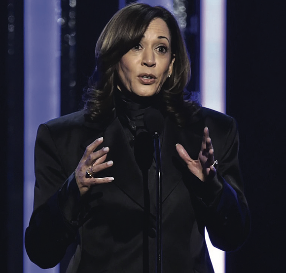 Former Vice President Kamala Harris stepped on the NAACP Image Awards stage Saturday night with a sobering message, calling the …