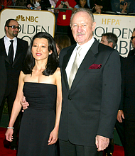 Gene Hackman with wife, Betsy Arakawa