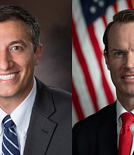 Rep. Giovanni Capriglione (R-Southlake) and Rep. Dade Phelan (R-Beaumont)