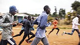 Athletes undergo a training session Jan. 31 at Kamariny Stadium in Iten, Elgeyo Marakwet County, Kenya.