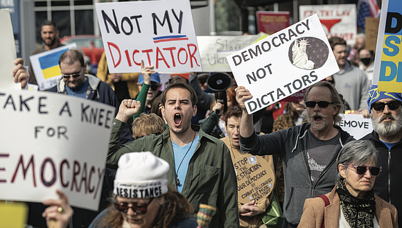 Hundreds gathered in Capitol Square on Tuesday for the “March 4th Democracy,” protest march, a show of resistance aimed against …