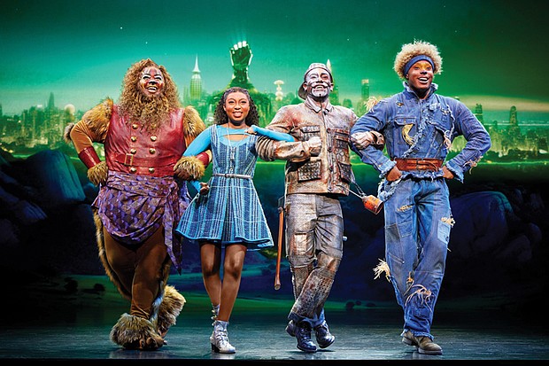 “The Wiz,” seen here with Kyle Ramar Freeman as Lion, Nichelle Lewis as Dorothy, Phillip Johnson Richardson as Tinman and Avery Wilson as Scarecrow, is among the productions scheduled for the next season of Broadway in Richmond.