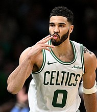 Jayson Tatum finished with 40+ points for the 29th time in his career.
Mandatory Credit:	Brian Fluharty/Imagn/Reuters via CNN Newsource