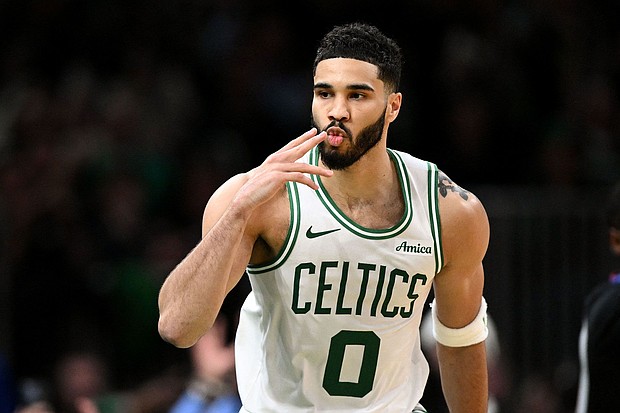 Jayson Tatum finished with 40+ points for the 29th time in his career.
Mandatory Credit:	Brian Fluharty/Imagn/Reuters via CNN Newsource