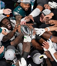 The Eagles' victory at Super Bowl LIX secured the franchise's second Vince Lombardi Trophy.
Mandatory Credit:	David J. Phillip/AP via CNN Newsource