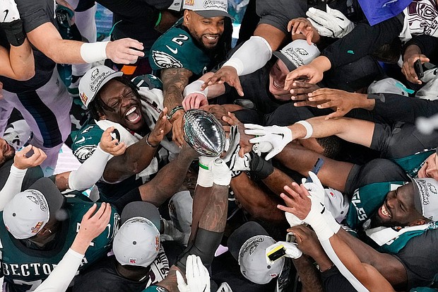 The Eagles' victory at Super Bowl LIX secured the franchise's second Vince Lombardi Trophy.
Mandatory Credit:	David J. Phillip/AP via CNN Newsource