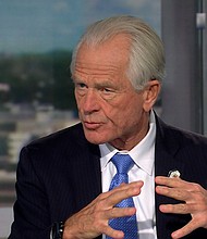 President Trump adviser Peter Navarro suggests a deflation in on the horizon.
Mandatory Credit:	CNN via CNN Newsource