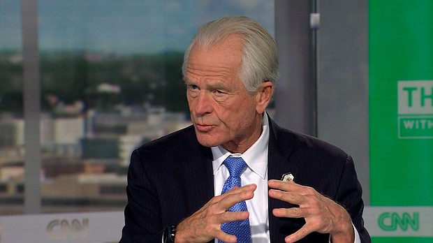 President Trump adviser Peter Navarro suggests a deflation in on the horizon.
Mandatory Credit:	CNN via CNN Newsource
