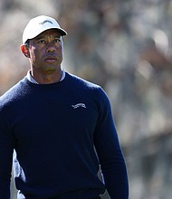 Tiger Woods, seen here during the 2024 PNC Championship, announced on March 11 that he has suffered a ruptured left Achilles tendon, forcing him off the course for a lengthy period of time as he recovers.
Mandatory Credit:	Nathan Ray Seebeck/USA Today Sports/Reuters via CNN Newsource