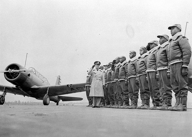 Cadets at the Basic and Advanced Flying School for Negro Air Corps Cadets Jan. 23, 1942.