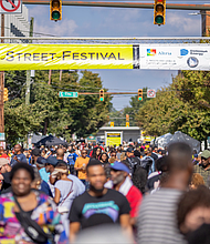 Festivalgoers attending the 33rd Annual 2nd Street Festival last year.