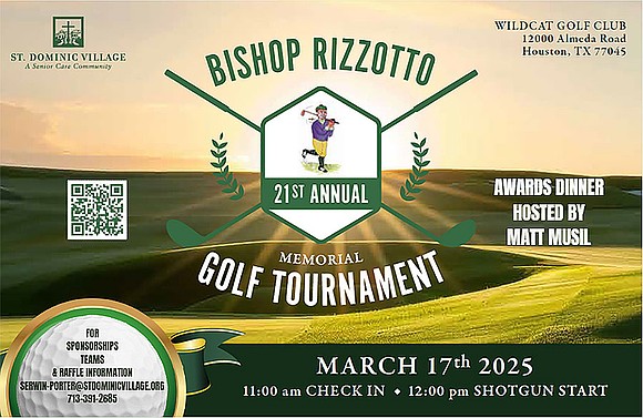 St. Dominic Village, a nonprofit Senior Care Community, will host its 21th Annual Bishop Rizzotto Golf Classic on March 17, … St. Dominic Village, a nonprofit Senior Care Community, will host its 21th Annual Bishop Rizzotto Golf Classic on March 17, …