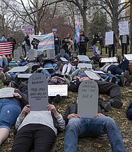 More than 100 people attended the Prides of March rally at the Virginia State Capitol on Saturday, March 15, to support trans rights. The event was organized by the Virginia Chapter of 50501. Sandra Sellars/Richmond Free Press