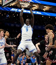 The Duke University Blue Devils beat Louisville in the ACC championship game Saturday.
Mandatory Credit:	Bob Donnan/Imagn Images/Reuters via CNN Newsource