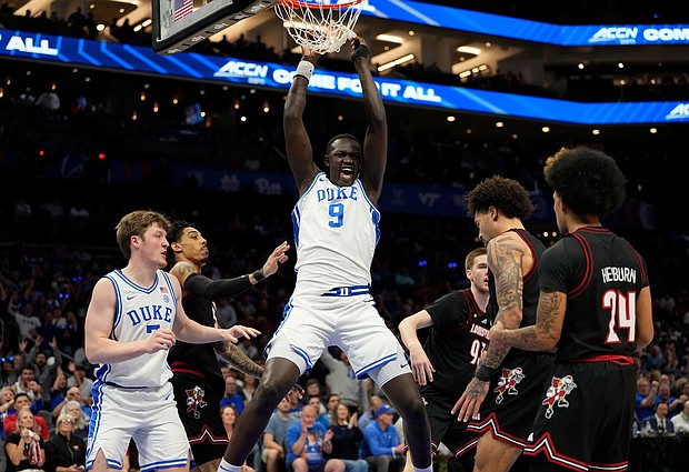 The Duke University Blue Devils beat Louisville in the ACC championship game Saturday.
Mandatory Credit:	Bob Donnan/Imagn Images/Reuters via CNN Newsource