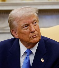 President Donald Trump is pictured at the White House in Washington, DC on February 24.
Mandatory Credit:	Ludovic Marin/AFP/Getty Images via CNN Newsource