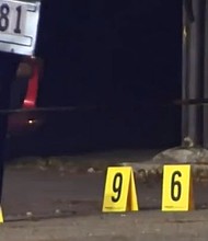 A 90-year-old Florida City man inside his home was caught in the crossfire overnight when gunfire erupted on the street outside.
Mandatory Credit:	WFOR via CNN Newsource