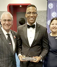 Christian Menefee with Burt and Sandra Levine