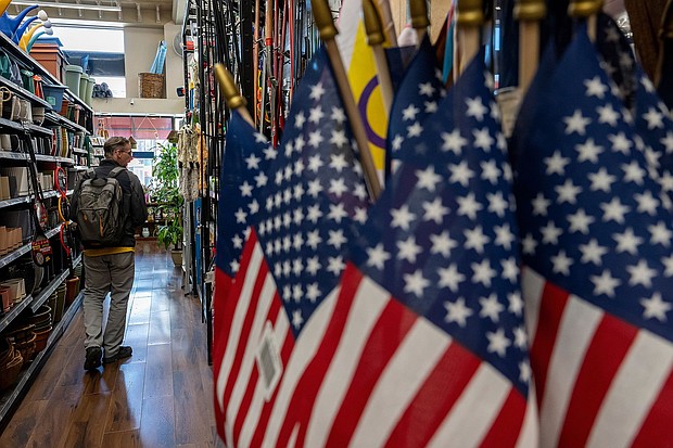 Consumer confidence readings have declined sharply in recent weeks on fears that President Donald Trump's proposed tariffs could drive prices higher.
Mandatory Credit:	David Paul Morris/Bloomberg/Getty Images via CNN Newsource