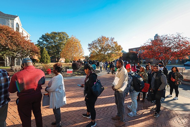 Attendees line up at Virginia Union University for NACA’s Achieve the Dream event in 2023.