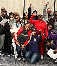 VCU Health cleaners celebrate securing their first union contract, which brings a $3 hourly wage increase, job protections and a voice in workplace decisions.