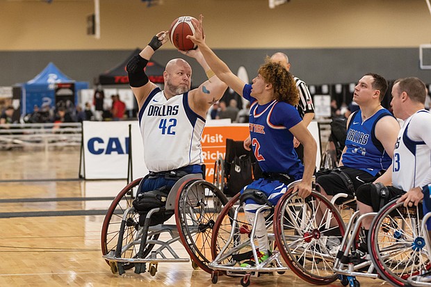 Elite wheelchair basketball action returns to Henrico April 4-13 as the county hosts the National Wheelchair Basketball Association Championships. Last year’s tournament (pictured) brought 104 teams and this year’s event will feature more than 1,200 athletes competing across adult and junior divisions.