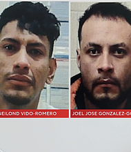 Two people who were detained at the U.S. Immigration and Customs Enforcement Denver Contract Detention Facility in Aurora have escaped and officials said late Wednesday that they are hoping people in Colorado will help in the search for them.
Mandatory Credit:	ICE/ WCCO via CNN Newsource