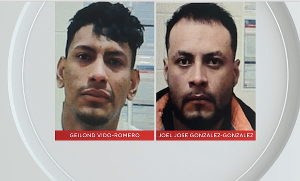 Two people who were detained at the U.S. Immigration and Customs Enforcement Denver Contract Detention Facility in Aurora have escaped and officials said late Wednesday that they are hoping people in Colorado will help in the search for them.
Mandatory Credit:	ICE/ WCCO via CNN Newsource