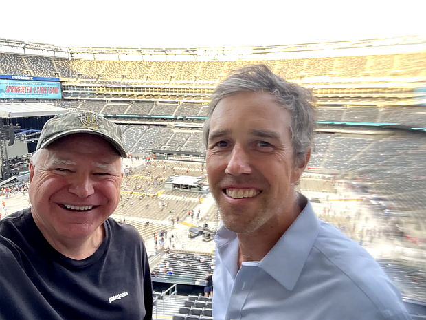 Tim Walz and Beto O'Rourke