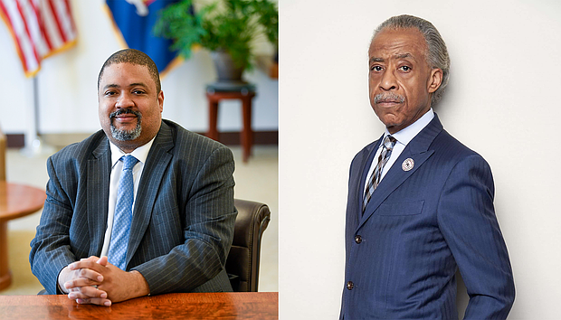 Alvin Bragg and Rev. Al Sharpton