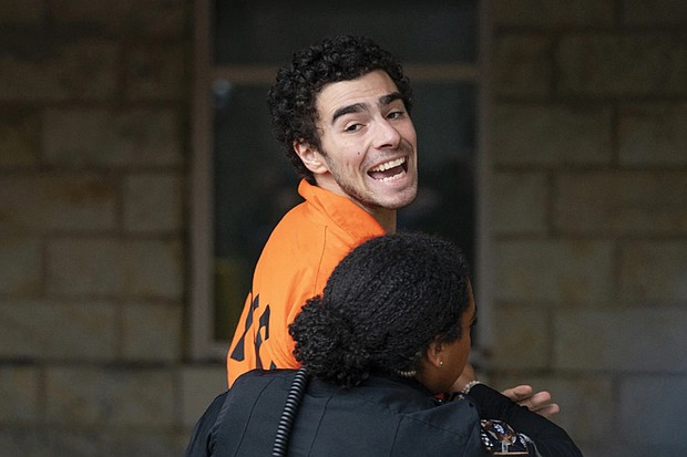 Luigi Mangione is taken into the Blair County Courthouse on Dec. 10, 2024, in Hollidaysburg, Pa.