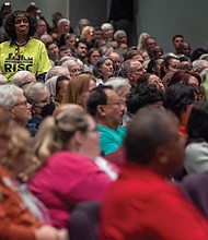 Thousands attended the RISC Nehemiah Action Assembly at St. Paul’s Baptist Church on Tuesday, March 25
