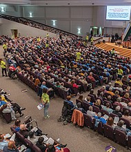 Before a crowd of thousands at the RISC Nehemiah Action Assembly on March 25 at St. Paul’s Baptist Church, Mayor Danny Avula faces tough questions about Richmond’s plans for gun violence prevention and affordable housing funding.