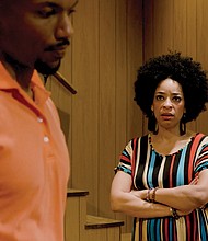 David Watkins as Lank and Katrinah Carol Lewis as Chelle in “Detroit ‘67,” playing through March 30 at the Firehouse Theatre.