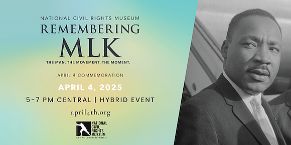 The National Civil Rights Museum will honor Dr. Martin Luther King Jr. on April 4 with a commemoration featuring speeches, …