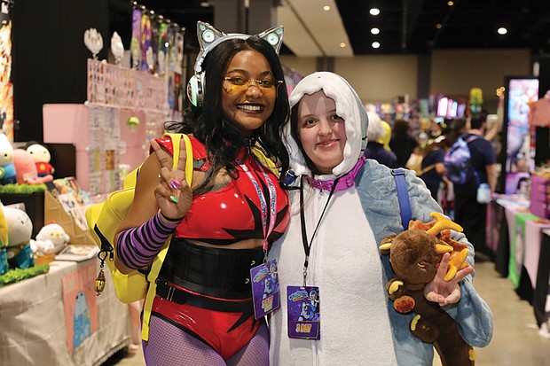 Michaela Searcy and Taylor Blackmon arrive from N.C. to attend GalaxyCon.