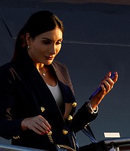 This September 2024 photo shows Laura Loomer in Philadelphia.
Mandatory Credit:	Eduardo Munoz/Reuters via CNN Newsource