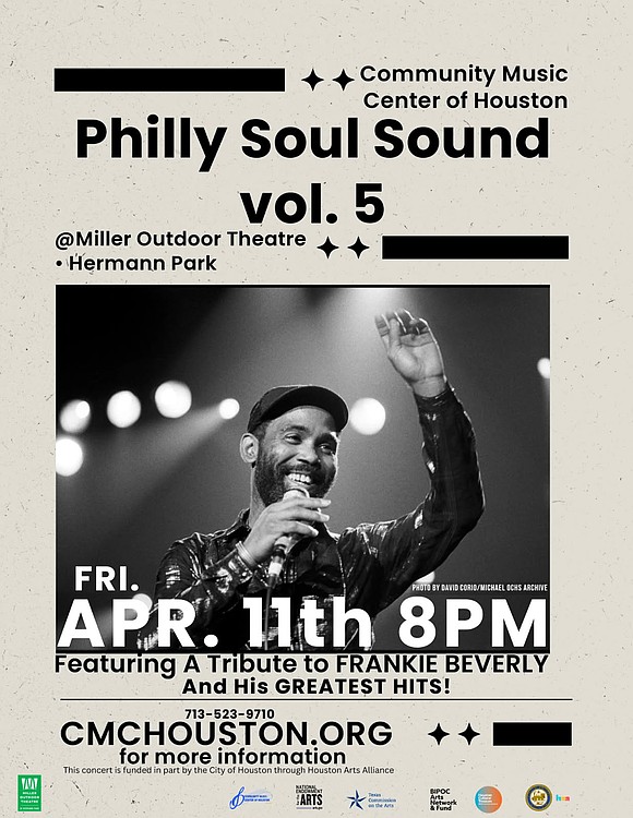 Get ready to groove under the stars as the Community Music Center of Houston (CMCH) proudly presents Philly Soul Volume …