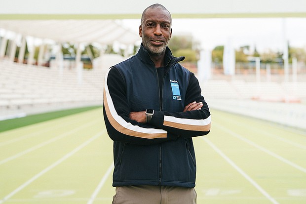 Michael Johnson is fronting Grand Slam Track, which begins in Kingston, Jamaica this week.
Mandatory Credit:	Oscar Gonzalez/Sipa via CNN Newsource