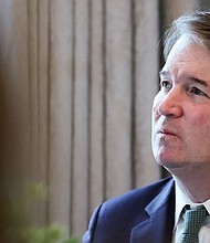 Supreme Court Justice Brett Kavanaugh is pictured in Washington, DC, on March 12. A California man pleaded guilty on April 8 to attempting to assassinate Justice Brett Kavanaugh, two months before he was set to go on trial for the 2022 murder plot.
Mandatory Credit:	Leah Millis/Reuters via CNN Newsource