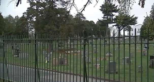 A grieving family is speaking out after pallbearers fell into the grave while carrying the casket of their loved one in North Philadelphia. The platform above the burial site collapsed right from under their feet. The pallbearers were carrying Benjamin Aviles to his final resting spot.
Mandatory Credit:	WPVI via CNN Newsource