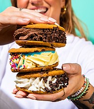 Cinnabon Swirl Ice Cream sandwiches are featured on the menu.
Mandatory Credit:	Cinnabon Swirl via CNN Newsource