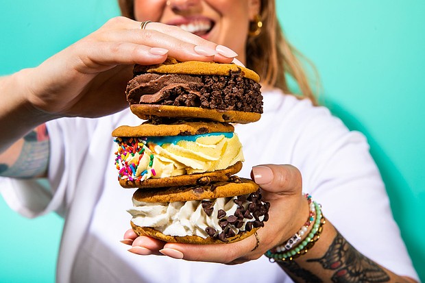 Cinnabon Swirl Ice Cream sandwiches are featured on the menu.
Mandatory Credit:	Cinnabon Swirl via CNN Newsource
