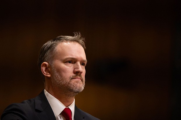 US Trade Representative Jamieson Greer testifies during his confirmation hearing before the Senate Finance Committee on February 6.
Mandatory Credit:	Maansi Srivastava/EPA-EFE/Shutterstock v