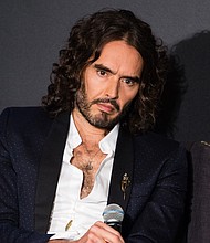 Russell Brand takes part in a discussion at Esquire Townhouse, Carlton House Terrace on October 14, 2017 in London, England.
Mandatory Credit:	Jeff Spicer/Getty Images via CNN Newsource