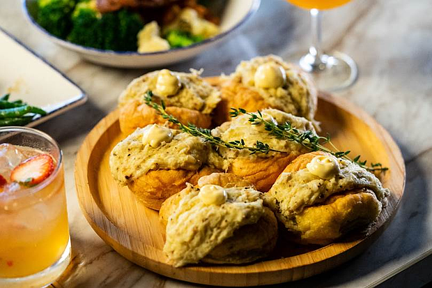 Terra’s signature Crab and Cheese Garlic Knots, a luscious stuffed crab and cheese bread. Photos: Visual Influence
