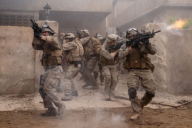"Warfare" is based on the memories of the SEAL team members. Some remember more than others, in part due to the traumatic events that unfolded.
Mandatory Credit:	Murray Close/A24 via CNN Newsource