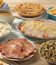 Turkey Dinner with sides and pie