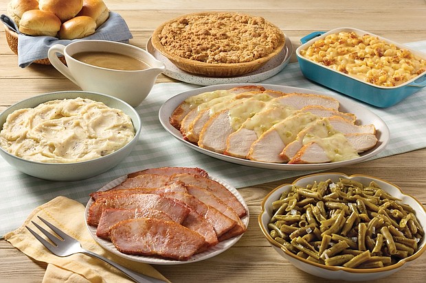 Turkey Dinner with sides and pie